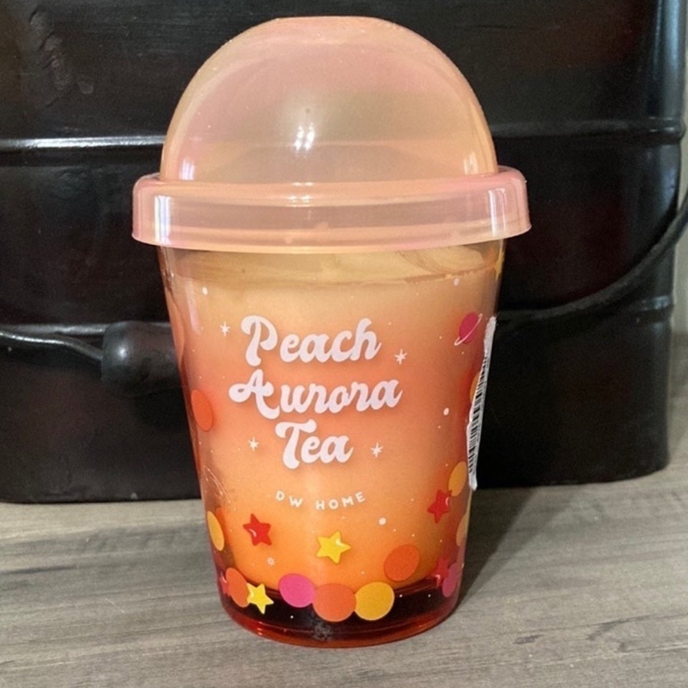 DW HOME MINI PEACH AURORA TEA GALAXY BOBA CANDLE